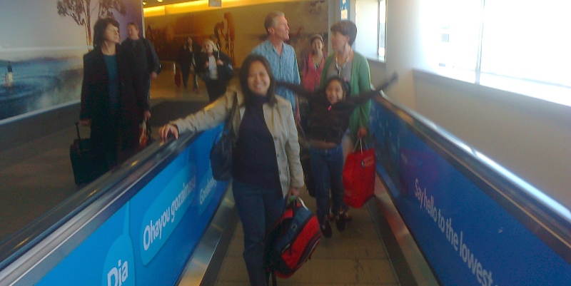 arriving at Auckland Airport 2011