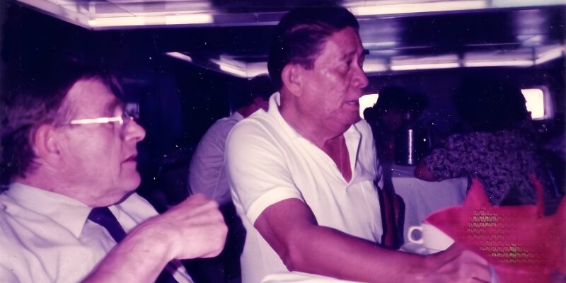 Raymond Lentzsch with then Iloilo City Mayor Rodolfo Ganzon