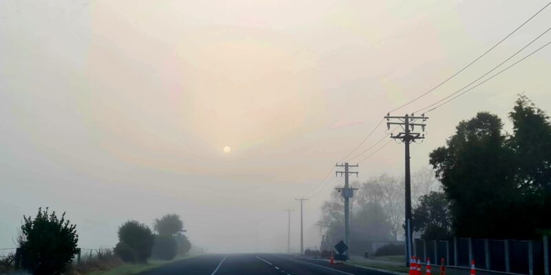 foggy morning Timaru